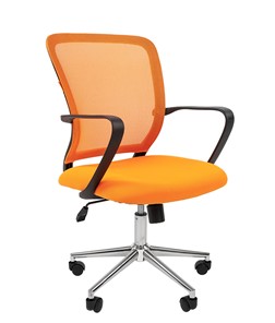 Кресло CHAIRMAN 698 CHROME new Сетка TW-66 (оранжевый) в Лангепасе
