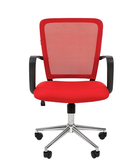 Офисное кресло CHAIRMAN 698 CHROME new Сетка TW-69 (красный) в Советском - изображение 2
