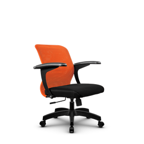 Кресло компьютерное SU-M-4/подл.160/осн.001, Оранжевый/Черный в Нижневартовске