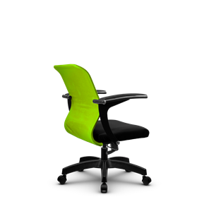 Кресло компьютерное SU-M-4/подл.160/осн.001, Зеленый/Черный в Урае - предосмотр 2