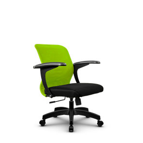 Кресло компьютерное SU-M-4/подл.160/осн.001, Зеленый/Черный в Мегионе