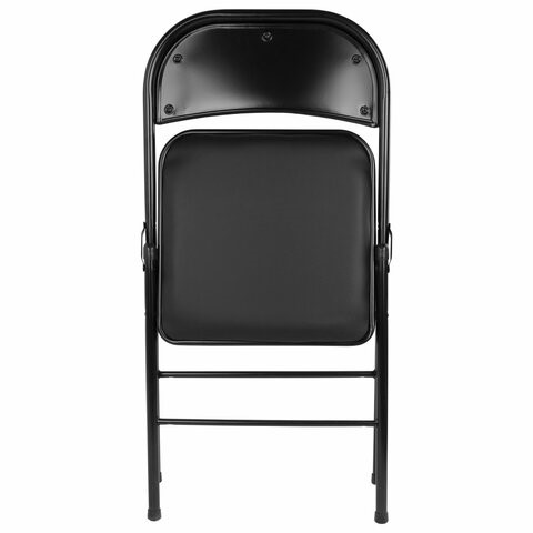 Офисный стул складной Brabix Golf Plus CF-003 Комфорт (черный каркас, кожзам черный) 531566 в Радужном - изображение 7