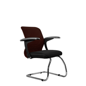 Офисный стул SU-M-4/подл.160/осн.007, Коричневый/Черный в Лангепасе