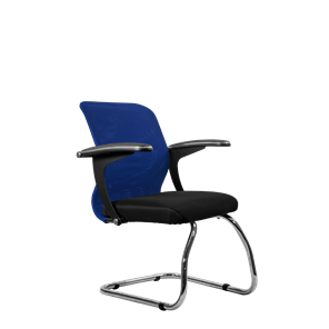 Офисный стул SU-M-4/подл.160/осн.007, Синий/Черный в Когалыме