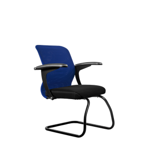 Офисный стул SU-M-4/подл.160/осн.008, Синий/Черный в Лангепасе