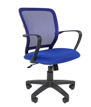 Офисное кресло CHAIRMAN 698 black TW-05, ткань, цвет синий в Лангепасе - изображение