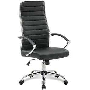 Кресло Brabix Style EX-528 (экокожа, хром, черное) 531947 в Урае