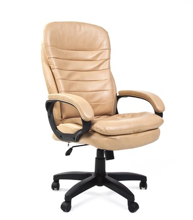 Офисное кресло CHAIRMAN 795 LT, экокожа, цвет бежевый в Лангепасе - изображение
