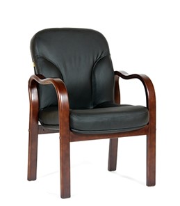 Кресло офисное CHAIRMAN 658 Натуральная кожа черный в Урае