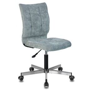 Компьютерное кресло Brabix Stream MG-314 (без подлокотников, пятилучие серебристое, ткань, серо-голубое) 532395 в Радужном