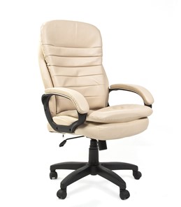 Офисное кресло CHAIRMAN 795 LT, экокожа, цвет светло бежевый canvas в Нижневартовске