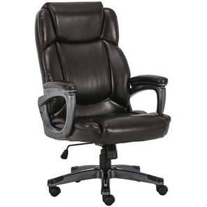 Офисное кресло Brabix Premium Favorite EX-577 (пружинный блок, рециклир. кожа, коричневое) 531936 в Ханты-Мансийске