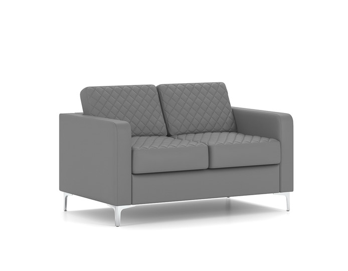 Офисный диван Актив двухместный, серый в Лангепасе - изображение 1