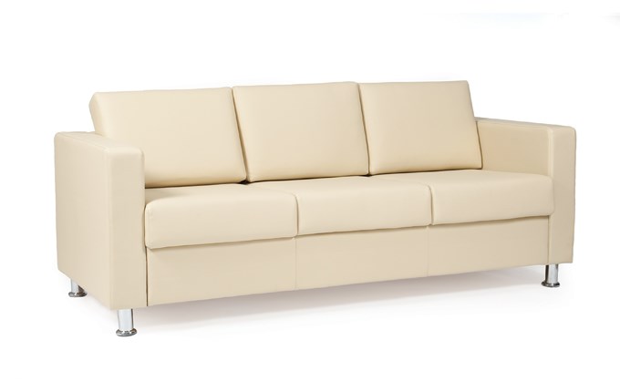 Офисный диван Симпл трехместный, экокожа в Радужном - изображение 1