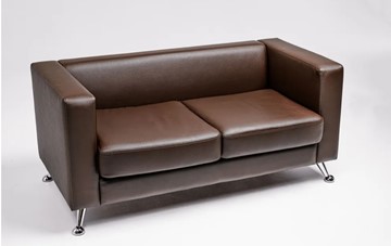 Комплект мебели Альбиони коричневый кожзам  диван 2Д + кресло в Когалыме - предосмотр 2
