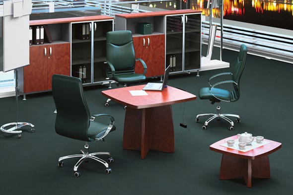 Кабинет руководителя Boston Director зона для переговоров, конференц-стол в Нефтеюганске - изображение