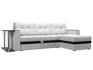 Угловой диван для гостиной Атланта М, Белый (экокожа) в Нижневартовске
