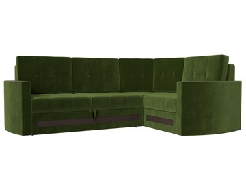 Угловой диван Белла, Зеленый (Микровельвет) в Лангепасе