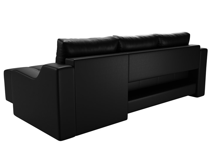 Угловой диван для гостиной Элида, Черный (экокожа) в Урае - изображение 8