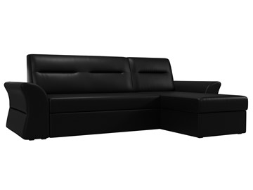 Угловой раскладной диван Клайд, Черный (экокожа) в Урае