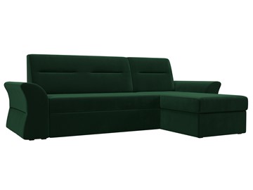 Угловой раскладной диван Клайд, Зеленый (велюр) в Лангепасе