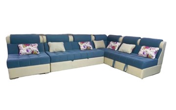 Угловой диван Leco (Синий) 3700х1240 мм в Пыть-Яхе