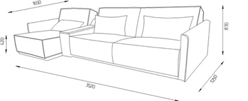 Угловой диван Лофт (НПБ) в Лангепасе - предосмотр 3