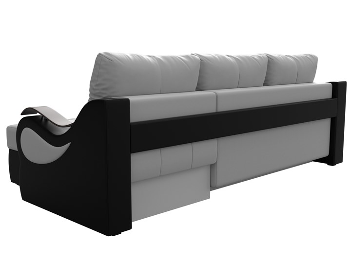 Угловой диван Меркурий, Белый/черный (экокожа) в Урае - изображение 7