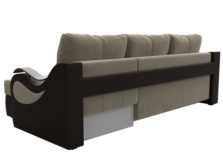 Угловой диван Меркурий, Бежевый/коричневый (вельвет/экокожа) в Когалыме - изображение 7