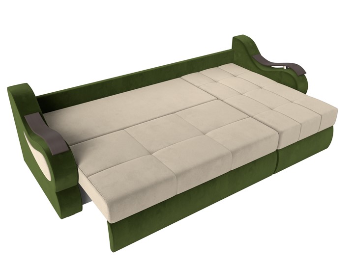 Угловой диван Меркурий, Бежевый/зеленый (вельвет) в Лангепасе - изображение 5