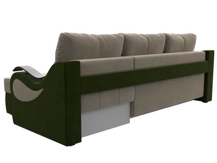 Угловой диван Меркурий, Бежевый/зеленый (вельвет) в Лангепасе - изображение 7