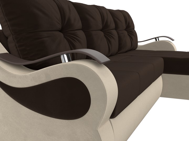 Угловой диван Меркурий, Коричневый/бежевый (вельвет) в Лангепасе - изображение 3