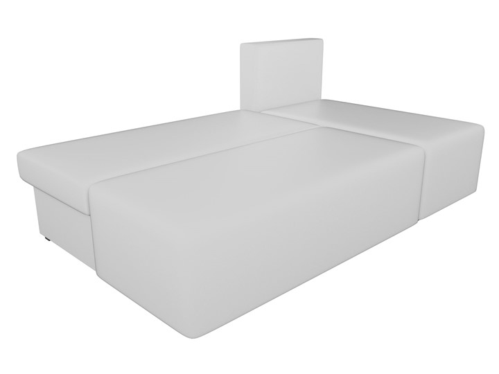 Угловой раскладной диван Поло, Белый (экокожа) в Радужном - изображение 4