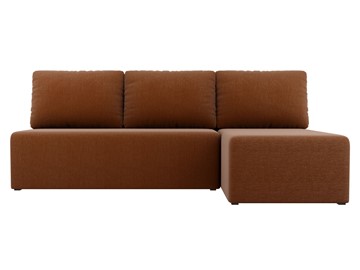Угловой раскладной диван Поло, Коричневый (рогожка) в Сургуте - предосмотр 1