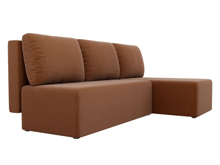 Угловой раскладной диван Поло, Коричневый (рогожка) в Пыть-Яхе - изображение 2