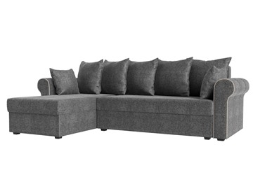 Угловой диван с оттоманкой Рейн, Серый/Бежевый (рогожка) в Лянторе