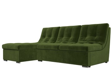 Угловой диван Релакс, зеленый (микровельвет) в Когалыме