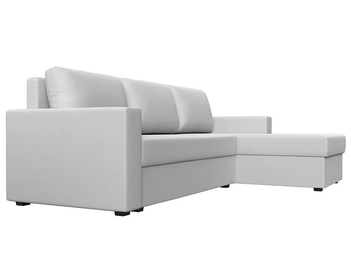 Угловой раскладной диван Траумберг Лайт, Белый (Экокожа) в Радужном - изображение 6