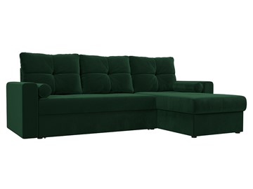Угловой раскладной диван Верона, Зеленый (Велюр) в Урае