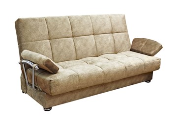Прямой диван Милана 6 БД с хром. подлокотниками НПБ в Ханты-Мансийске