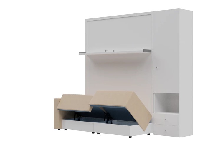 Диван Кровать-трансформер Smart (КД 1400+ШП), шкаф правый, левый подлокотник в Сургуте - изображение 1