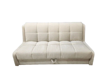 Прямой диван Аккордеон-Кровать 1,55 с каретной утяжкой, клетка (НПБ) в Сургуте