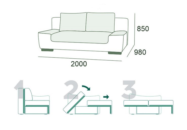 Прямой диван Бостон 3 БД в Радужном - изображение 14