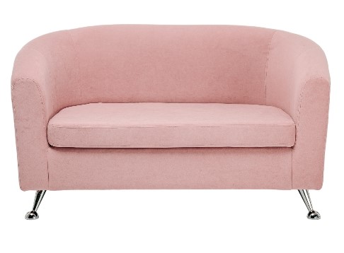 Прямой диван Брамс 2Д розовый в Когалыме - изображение