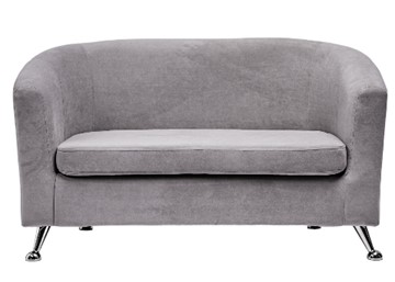 Прямой диван Брамс 2Д серый в Советском