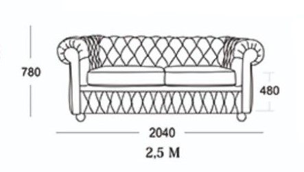 Прямой диван Честер 2,5М (седафлекс) в Нижневартовске - изображение 16