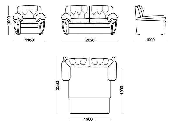 Прямой диван Дебора Элита 21 Д БД в Нижневартовске - изображение 6