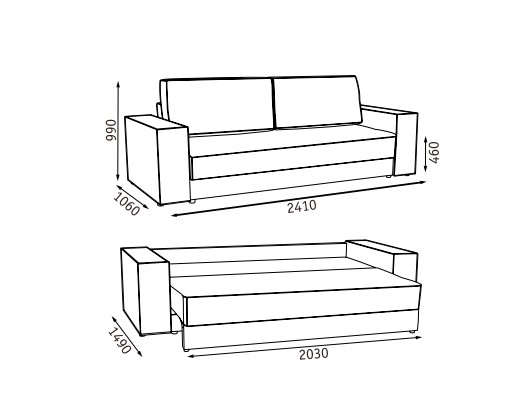 Прямой диван Эдельвейс БД в Нижневартовске - изображение 6