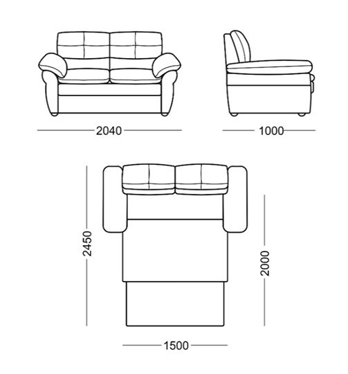 Прямой диван Кристина Люкс в Урае - изображение 5