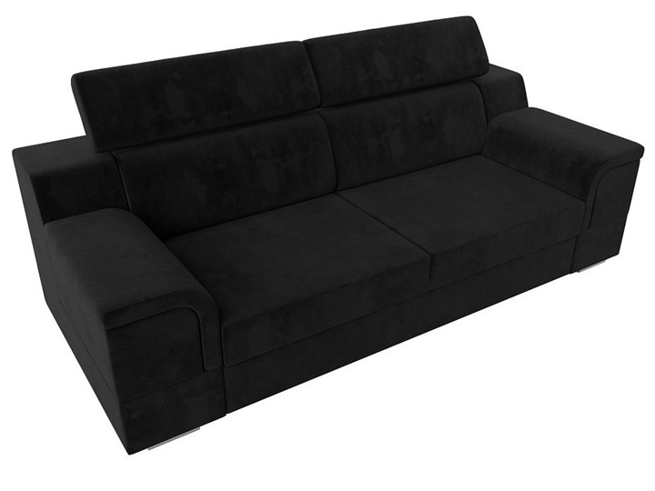 Прямой диван Лига-003 НПБ, Черный (Велюр) в Когалыме - изображение 5